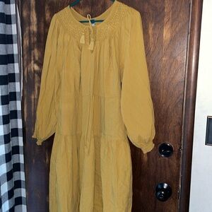 Old navy mustard maxi dress